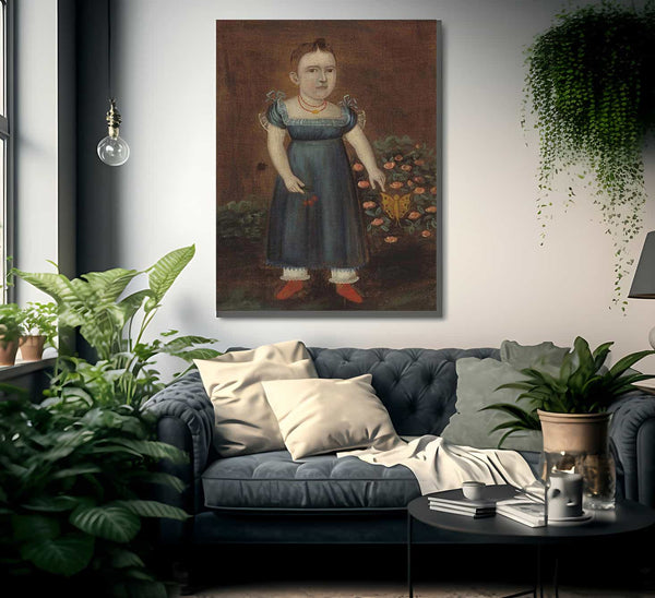 Portrait Of Adelia Ellender 1805 By Joshua Johnson Fine Art Print