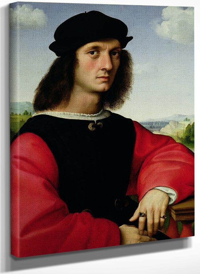 Portrait Of Agnolo Doni By Raphael Fine Art Print