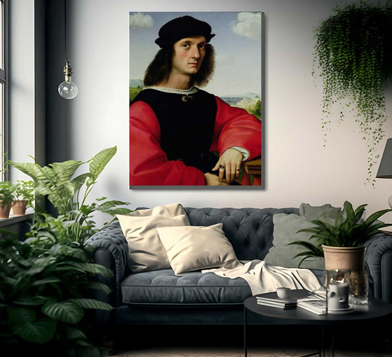 Portrait Of Agnolo Doni By Raphael Fine Art Print