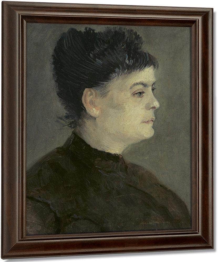 Portrait Of Agostina Segatori By Vincent Van Gogh Fine Art Print