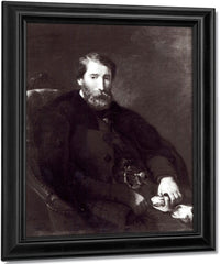 Portrait Of Alfred Bruyas (1821 77) By Ferdinand Victor Eugene Delacroix Fine Art Print