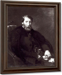 Portrait Of Alfred Bruyas (1821 77) By Ferdinand Victor Eugene Delacroix Fine Art Print