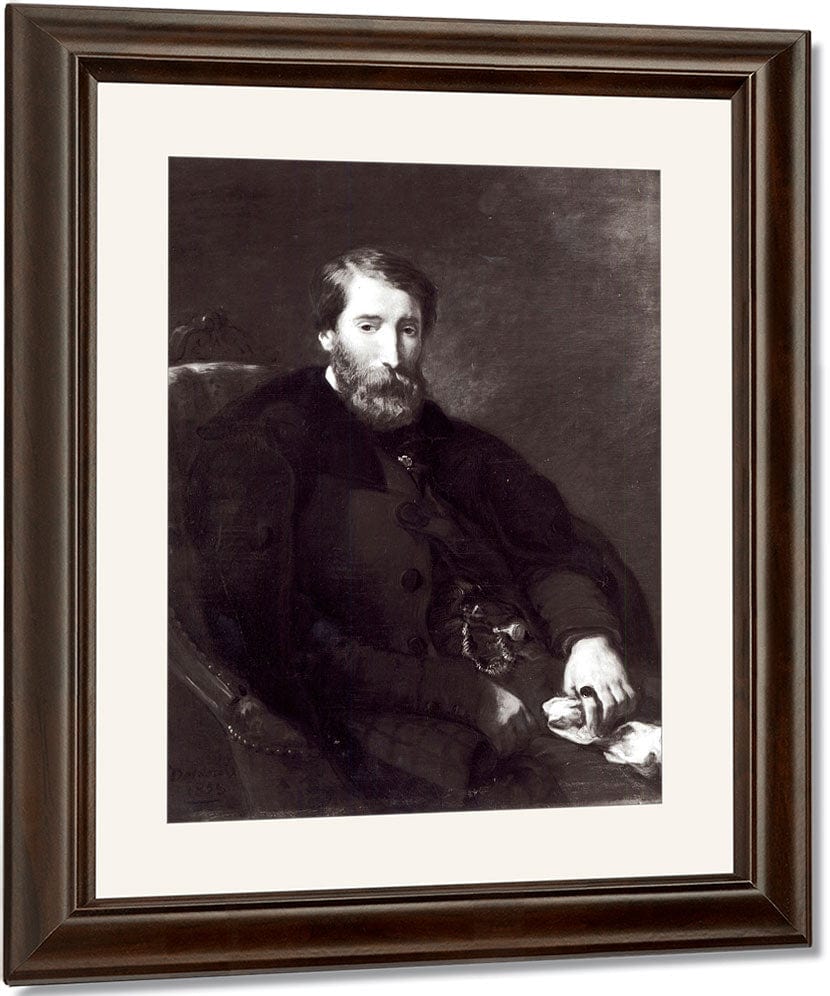 Portrait Of Alfred Bruyas (1821 77) By Ferdinand Victor Eugene Delacroix Fine Art Print