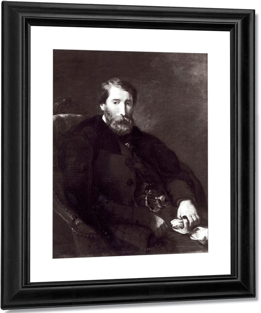 Portrait Of Alfred Bruyas (1821 77) By Ferdinand Victor Eugene Delacroix Fine Art Print