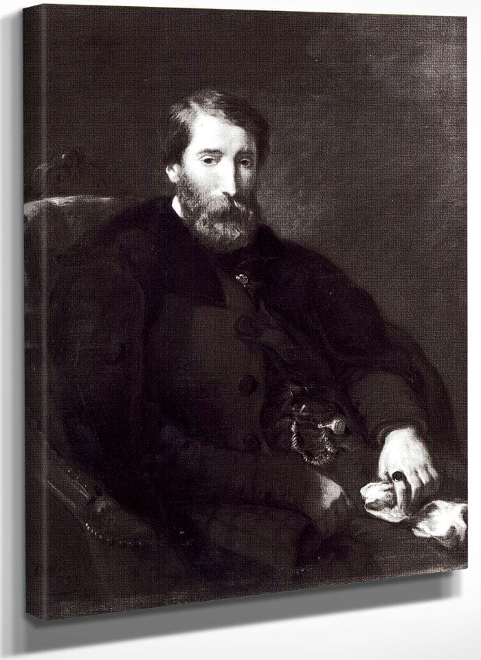 Portrait Of Alfred Bruyas (1821 77) By Ferdinand Victor Eugene Delacroix Fine Art Print