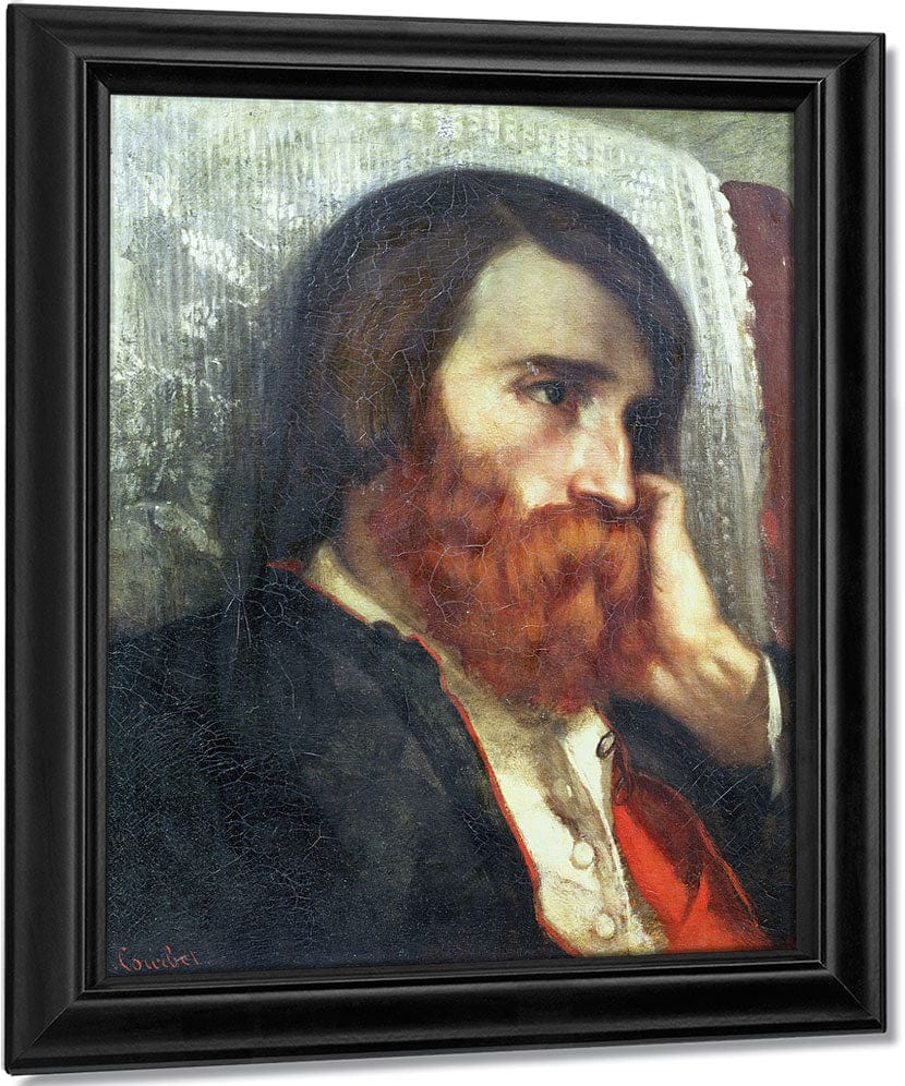Portrait Of Alfred Bruyas By Jean Desire Gustave Courbet Fine Art Print