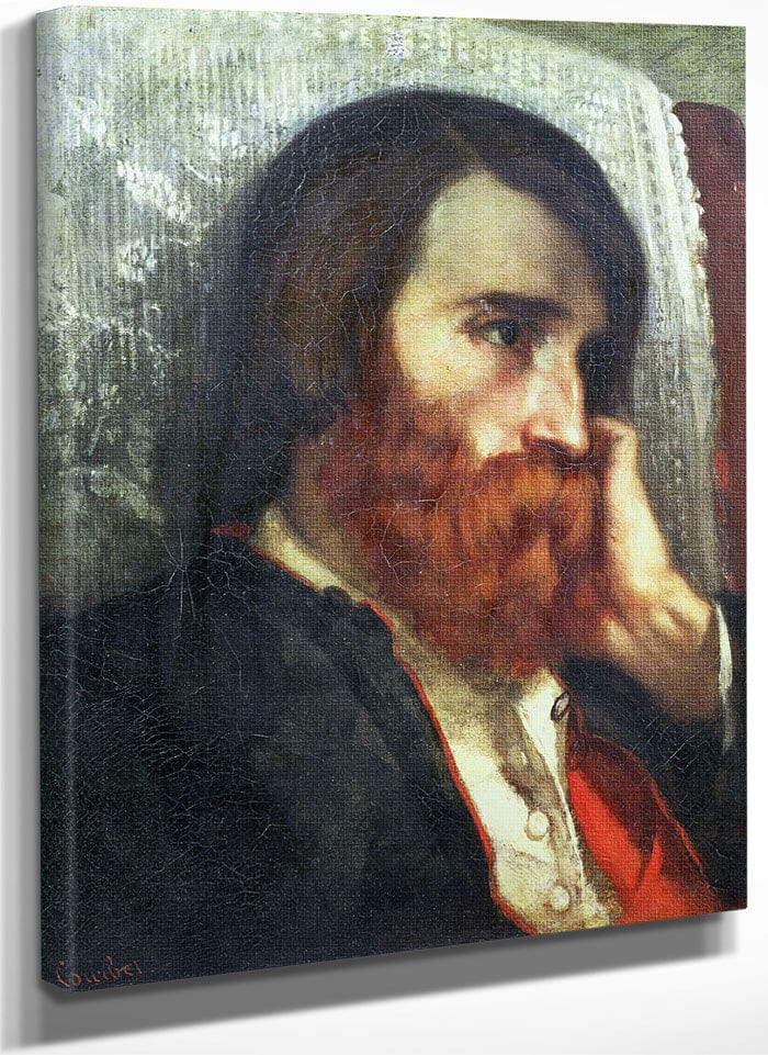Portrait Of Alfred Bruyas By Jean Desire Gustave Courbet Fine Art Print