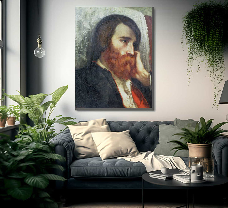 Portrait Of Alfred Bruyas By Jean Desire Gustave Courbet Fine Art Print