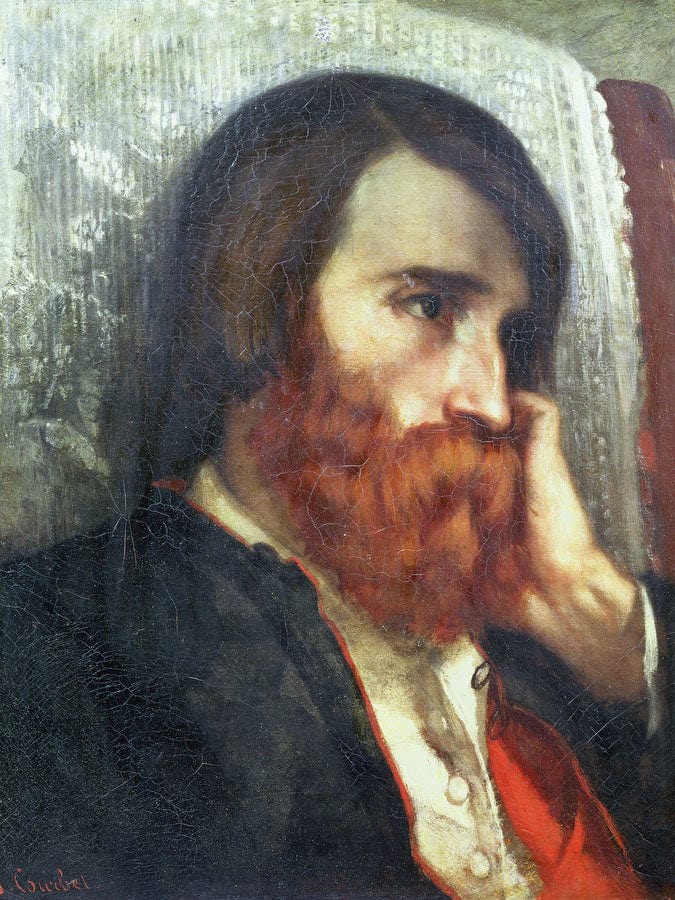 Portrait Of Alfred Bruyas By Jean Desire Gustave Courbet Fine Art Print