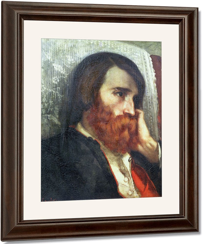 Portrait Of Alfred Bruyas By Jean Desire Gustave Courbet Fine Art Print