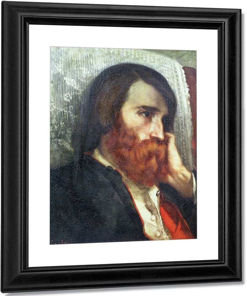 Portrait Of Alfred Bruyas By Jean Desire Gustave Courbet Fine Art Print