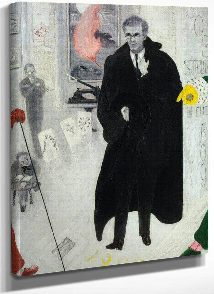 Portrait Of Alfred Stieglitz By Florine Stettheimer Fine Art Print