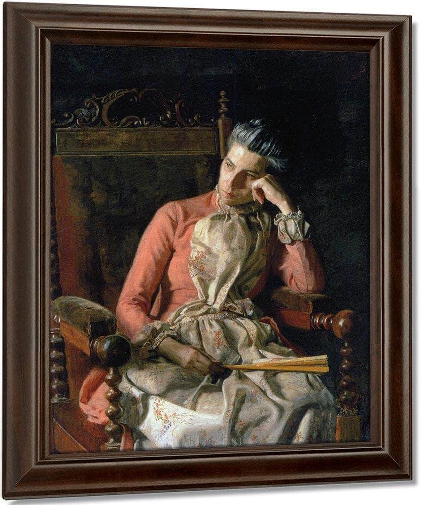 Portrait Of Amelia Van Buren 1891 By Thomas Eakins Fine Art Print