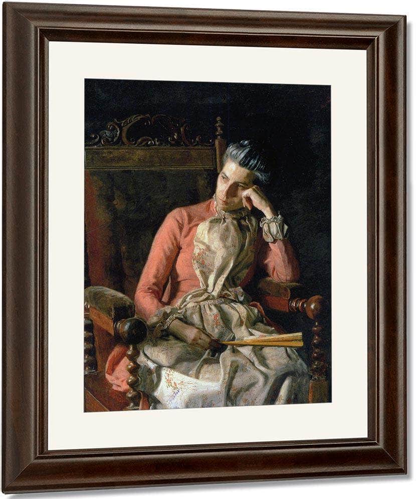 Portrait Of Amelia Van Buren 1891 By Thomas Eakins Fine Art Print