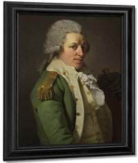 Portrait Of An Aristocrat In Uniform 1790 By Joseph Ducreux Fine Art Print
