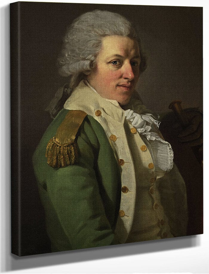 Portrait Of An Aristocrat In Uniform 1790 By Joseph Ducreux Fine Art Print