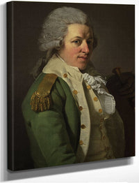 Portrait Of An Aristocrat In Uniform 1790 By Joseph Ducreux Fine Art Print