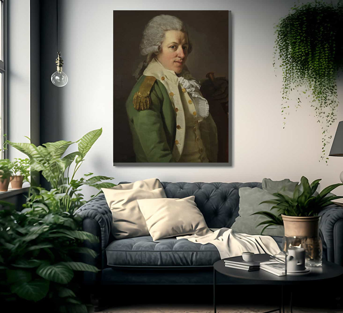 Portrait Of An Aristocrat In Uniform 1790 By Joseph Ducreux Fine Art Print
