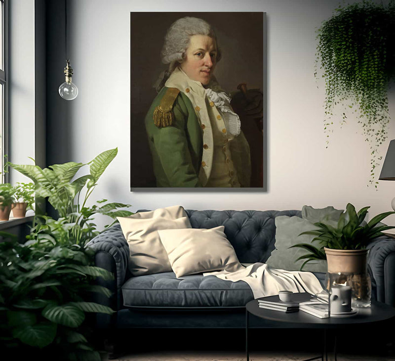 Portrait Of An Aristocrat In Uniform 1790 By Joseph Ducreux Fine Art Print