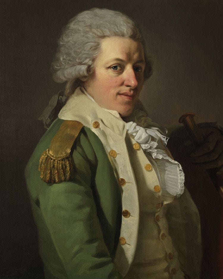 Portrait Of An Aristocrat In Uniform 1790 By Joseph Ducreux Fine Art Print