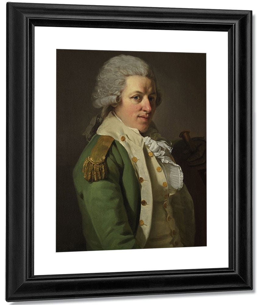 Portrait Of An Aristocrat In Uniform 1790 By Joseph Ducreux Fine Art Print