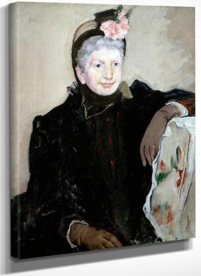 Portrait Of An Elderly Lady By Cassatt Mary Fine Art Print