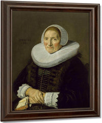 Portrait Of An Elderly Woman By Frans Hals Fine Art Print