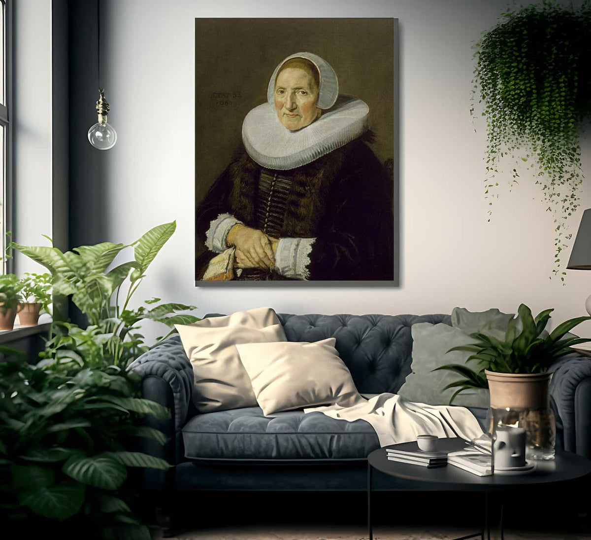 Portrait Of An Elderly Woman By Frans Hals Fine Art Print