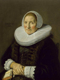Portrait Of An Elderly Woman By Frans Hals Fine Art Print