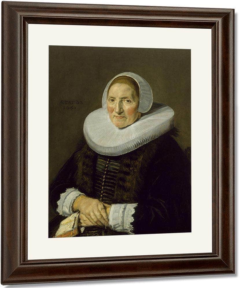 Portrait Of An Elderly Woman By Frans Hals Fine Art Print