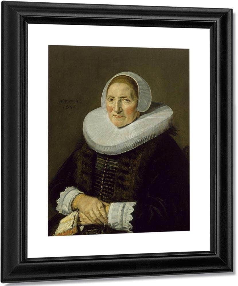 Portrait Of An Elderly Woman By Frans Hals Fine Art Print