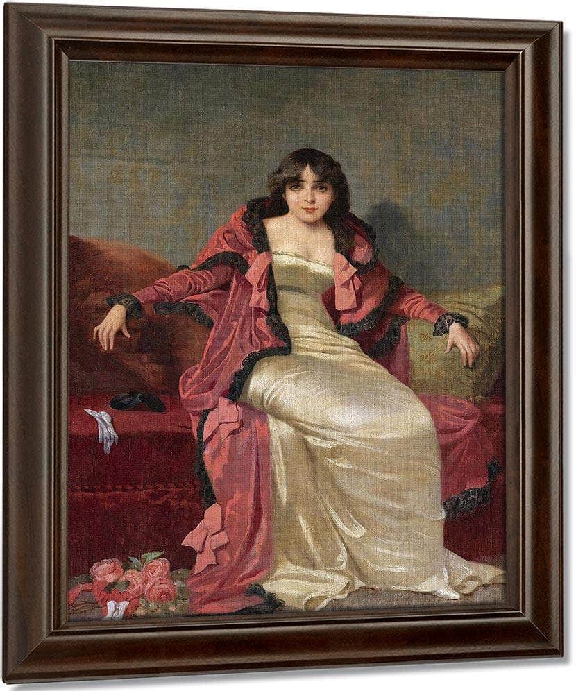 Portrait Of An Elegant Lady By Vincent Stiepevich Fine Art Print