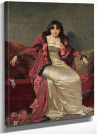 Portrait Of An Elegant Lady By Vincent Stiepevich Fine Art Print