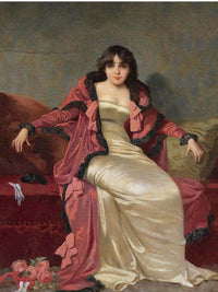 Portrait Of An Elegant Lady By Vincent Stiepevich Fine Art Print