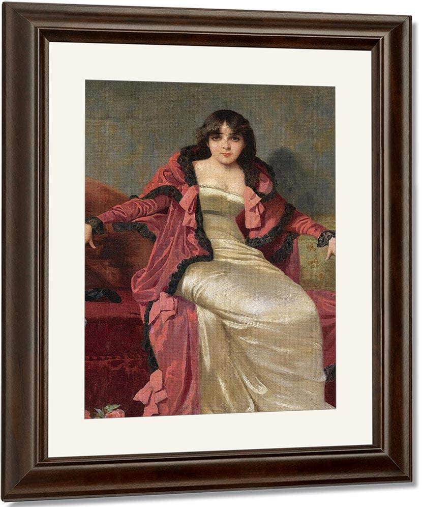 Portrait Of An Elegant Lady By Vincent Stiepevich Fine Art Print