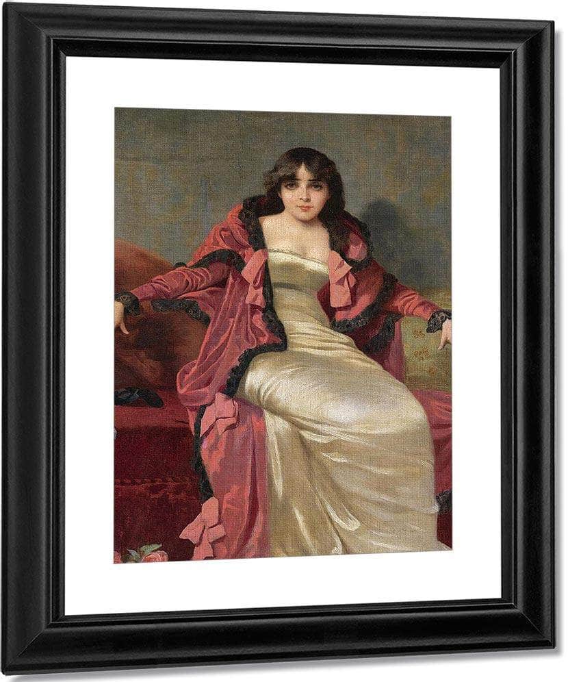 Portrait Of An Elegant Lady By Vincent Stiepevich Fine Art Print