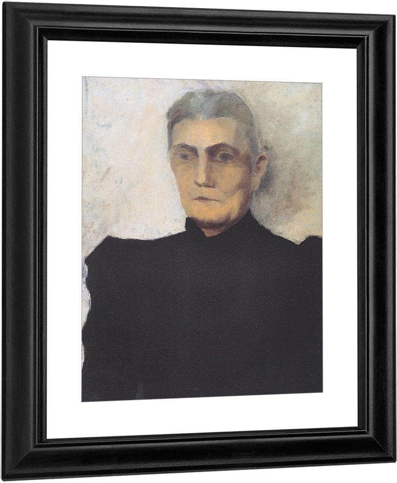 Portrait Of An Old Woman By Paula Modersohn Becker Fine Art Print