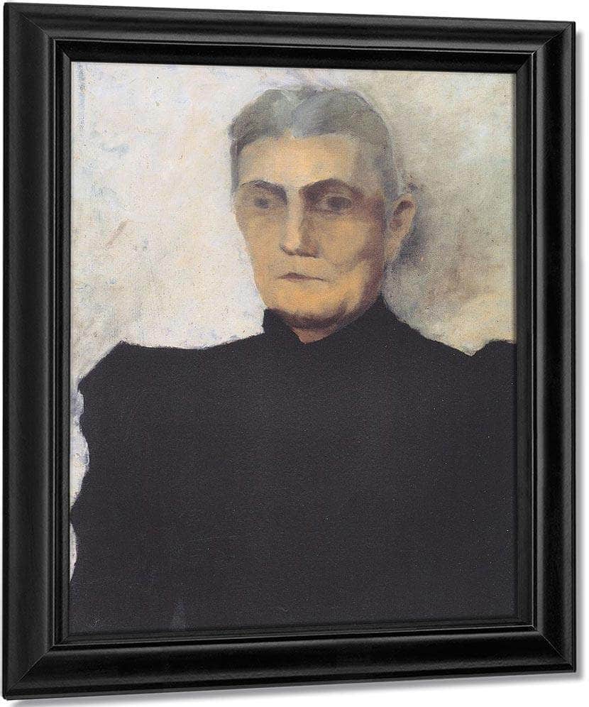 Portrait Of An Old Woman By Paula Modersohn Becker Fine Art Print
