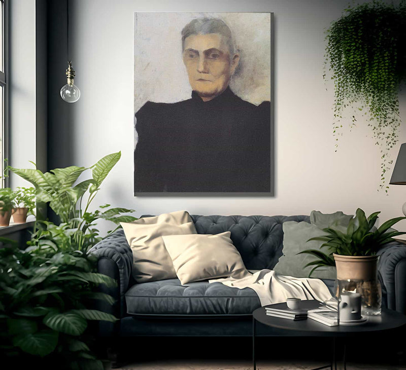 Portrait Of An Old Woman By Paula Modersohn Becker Fine Art Print