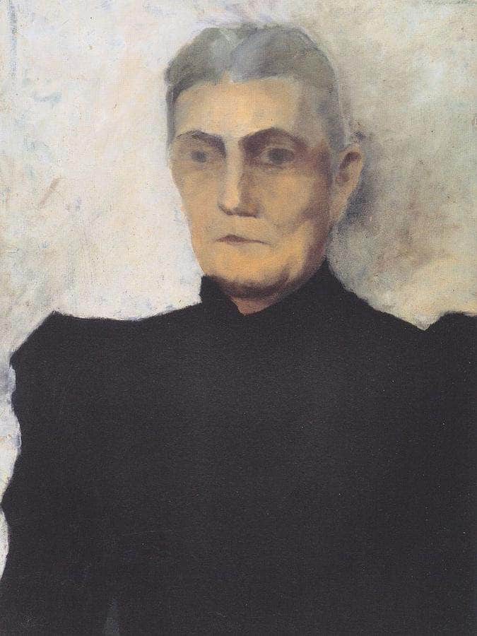 Portrait Of An Old Woman By Paula Modersohn Becker Fine Art Print