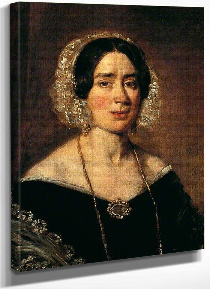 Portrait Of An Unknown Woman By William Etty Fine Art Print