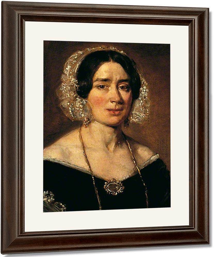 Portrait Of An Unknown Woman By William Etty Fine Art Print