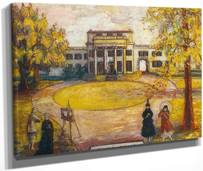 Portrait Of Andre Brook Front Facade By Florine Stettheimer Fine Art Print