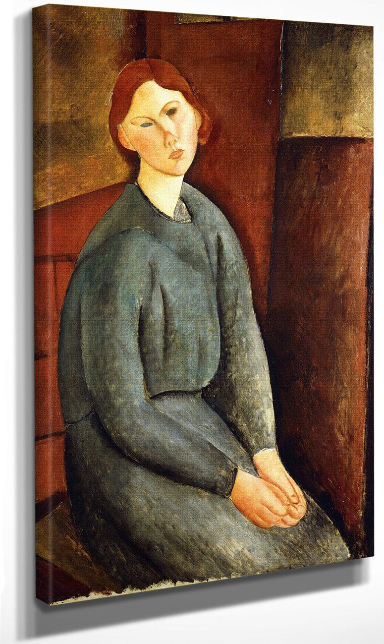 Portrait Of Annie Bjarne By Amedeo Modigliani Fine Art Print