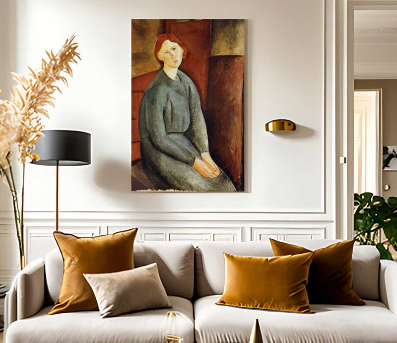 Portrait Of Annie Bjarne By Amedeo Modigliani Fine Art Print