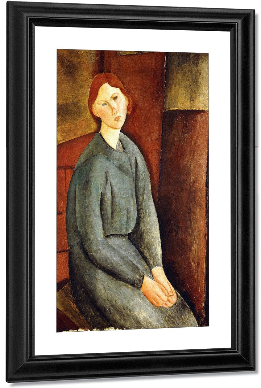 Portrait Of Annie Bjarne By Amedeo Modigliani Fine Art Print