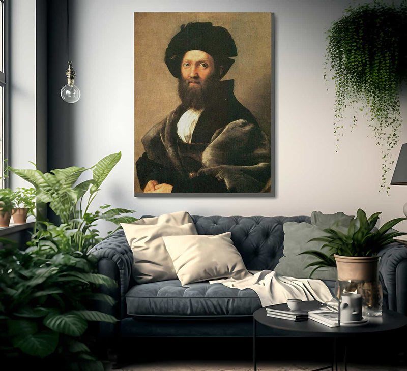 Portrait Of Baldassare Castiglione By Raphael Fine Art Print