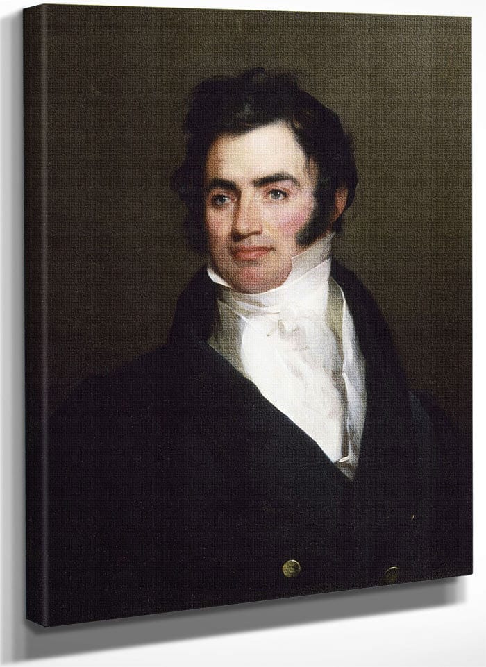 Portrait Of Benjamin Tevis By Thomas Sully Fine Art Print