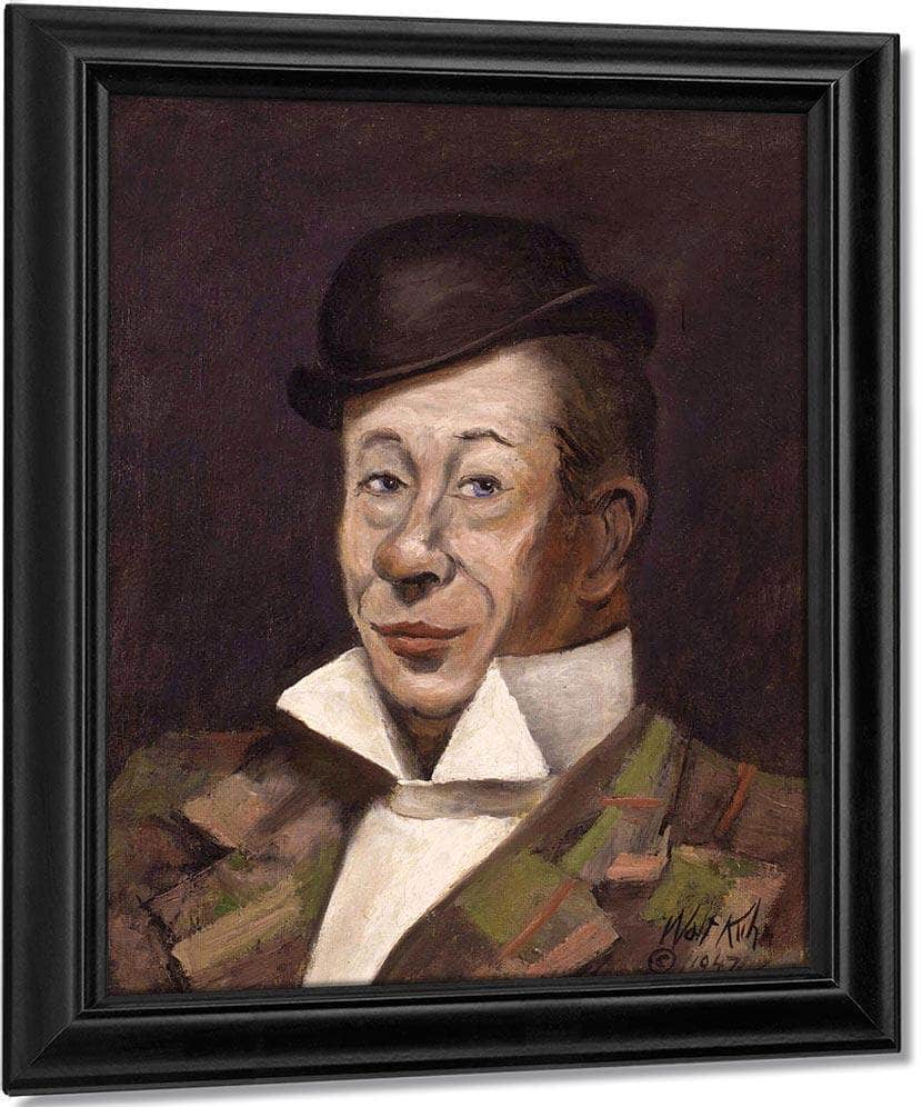 Portrait Of Bert Lahr By Walt Kuhn Fine Art Print