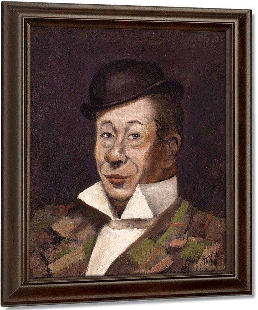 Portrait Of Bert Lahr By Walt Kuhn Fine Art Print
